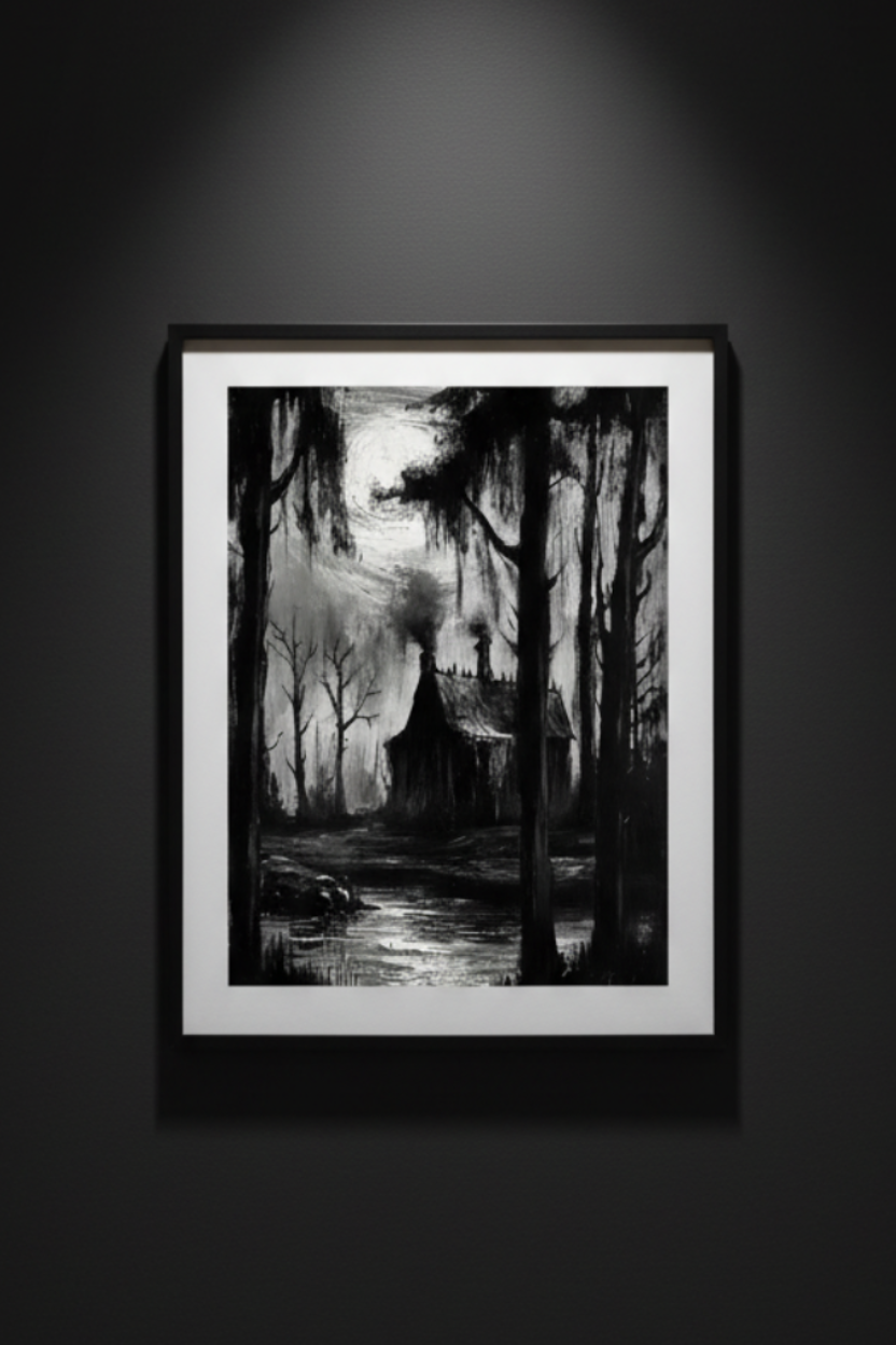 Blackwater Cabin, fine art paper print