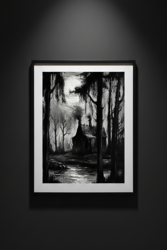 Blackwater Cabin, fine art paper print