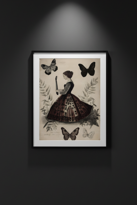 Butterflies & Strings, fine art paper print