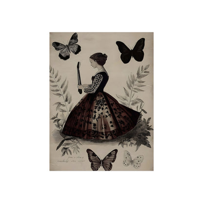 Butterflies & Strings, fine art paper print, view 2