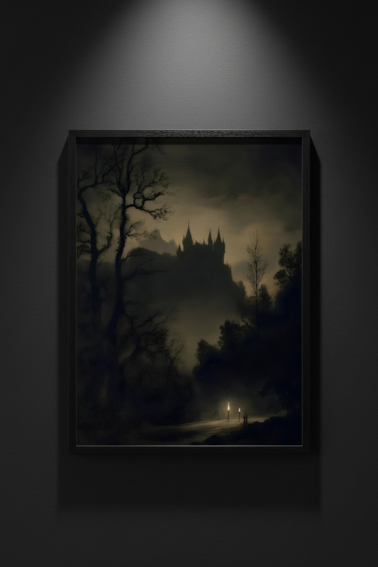 Castle Beyond the Fog, art print