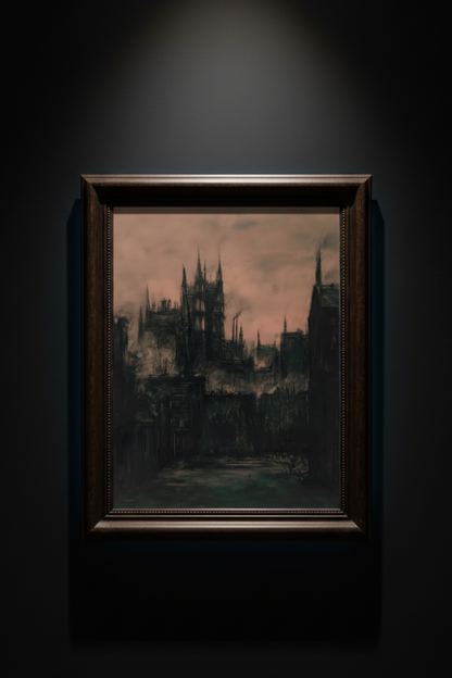 Cathedral Under a Dusty Sky, art print