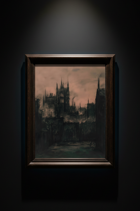 Cathedral Under a Dusty Sky, art print