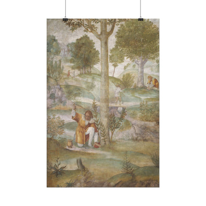 Cephalus Hiding the Jewels vertical fine art print display
