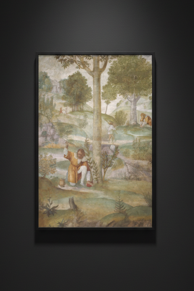 Cephalus Hiding the Jewels by Bernardino Luini | Stretched Canvas Print artwork image