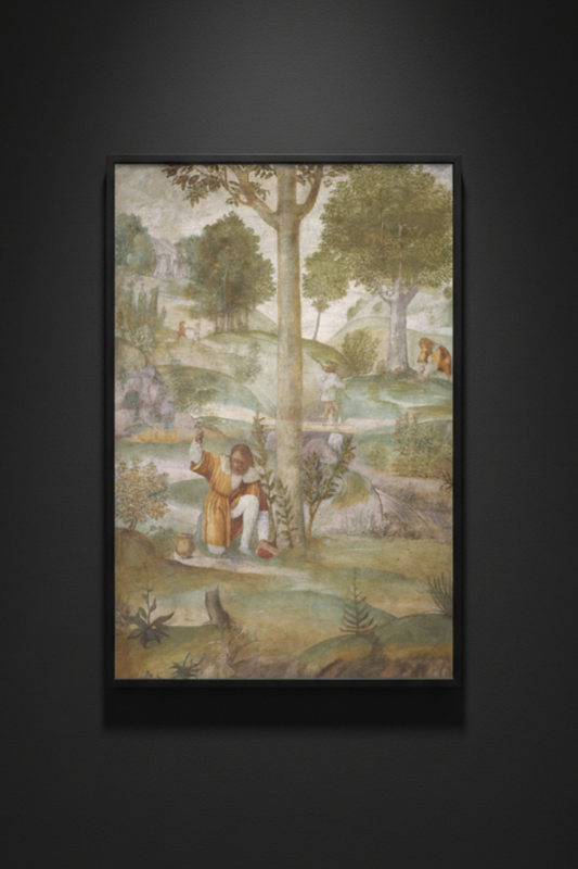 Cephalus Hiding the Jewels by Bernardino Luini | Stretched Canvas Print artwork image