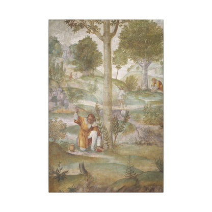 Cephalus Hiding the Jewels vertical canvas wall art display
