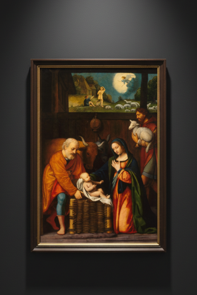 Cephalus and Pan at the Temple of Diana by Bernardino Luini — fine art reproduction product image