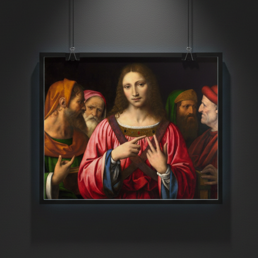 Christ Among the Doctors by Bernardino Luini | Fine Art Poster artwork image