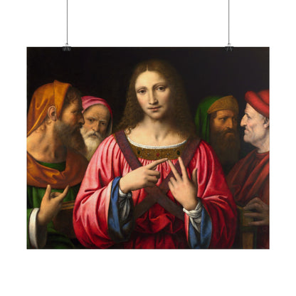 Christ Among the Doctors horizontal fine art print display