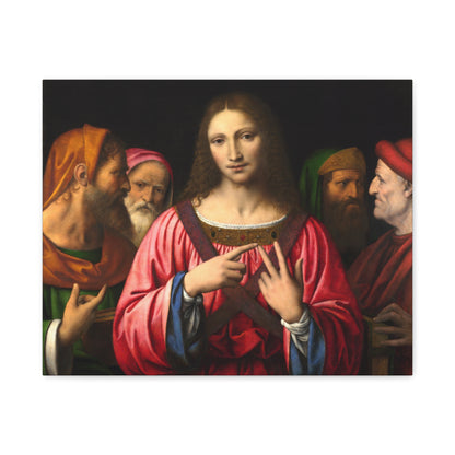 Bernardino Luini Christ Among the Doctors canvas wall art detail
