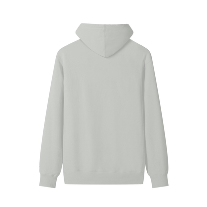 Classic Unisex Cotton Hoodie in hemp ash, alternate angle