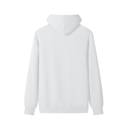 Classic Unisex Cotton Hoodie in lucent white, alternate angle
