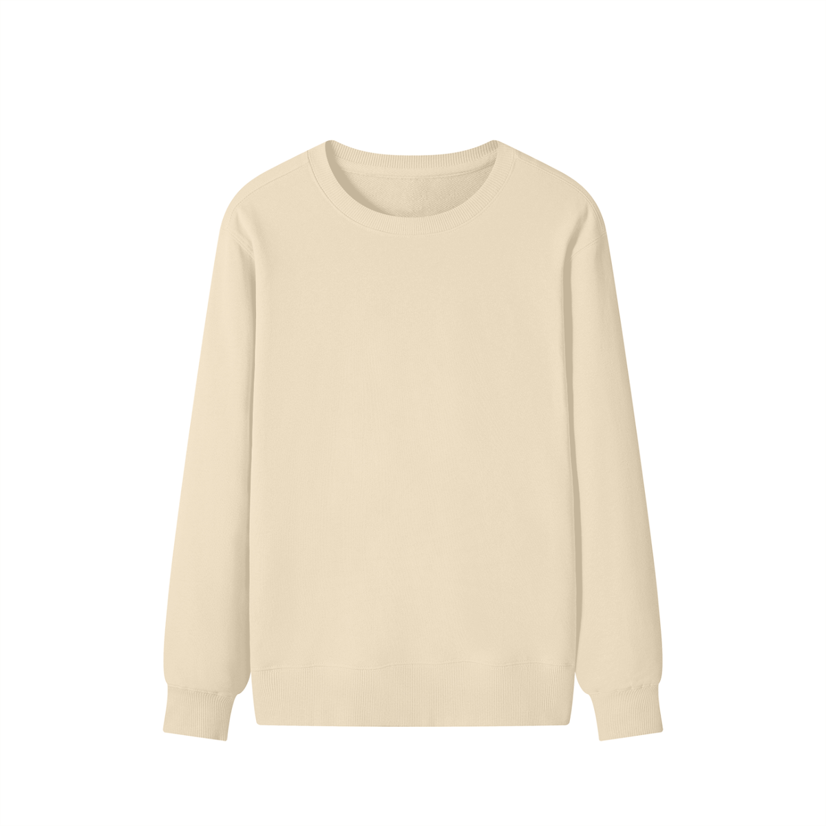 Classic Unisex Cotton Sweatshirt in apricot