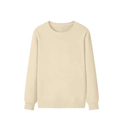 Classic Unisex Cotton Sweatshirt in apricot