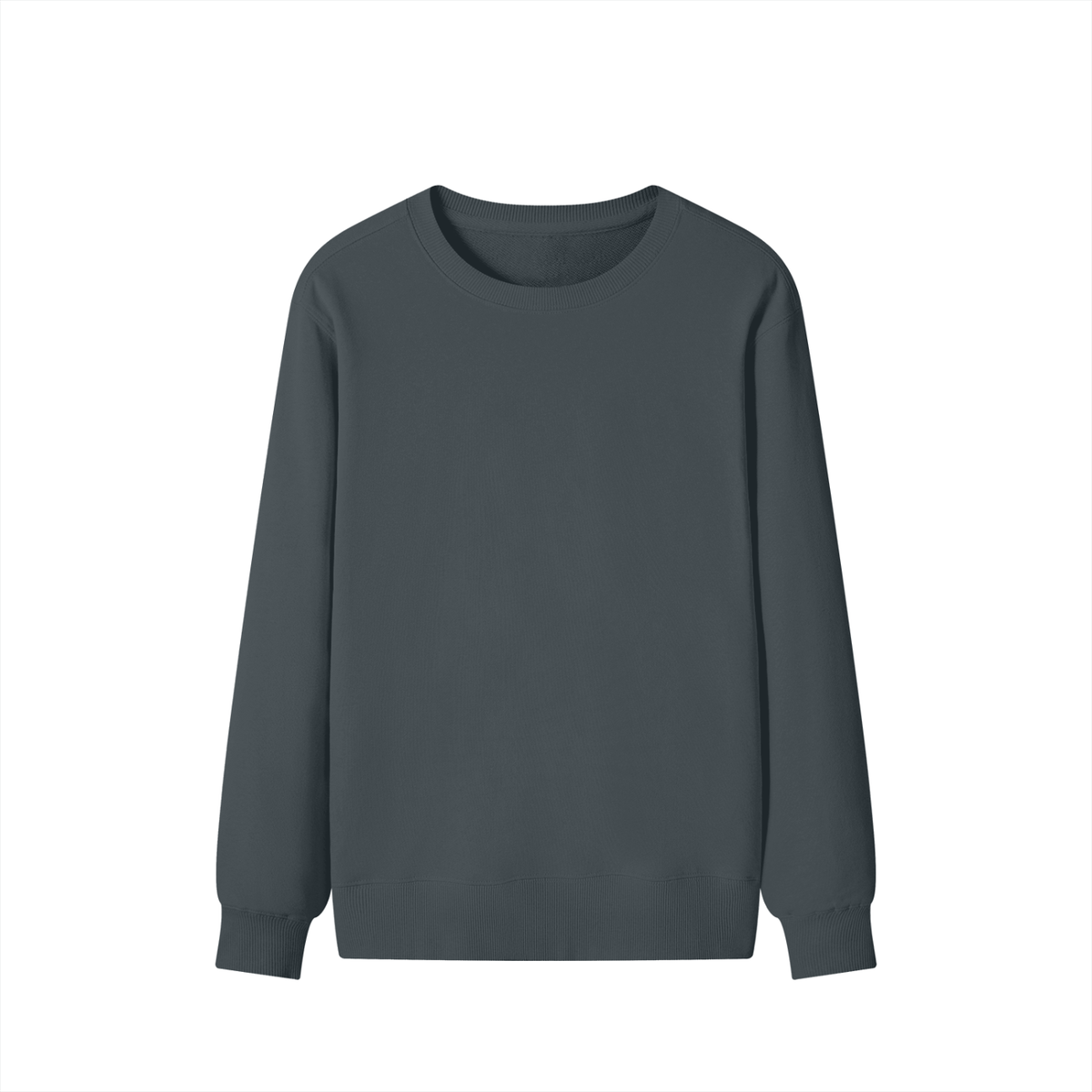 Classic Unisex Cotton Sweatshirt in dark grey