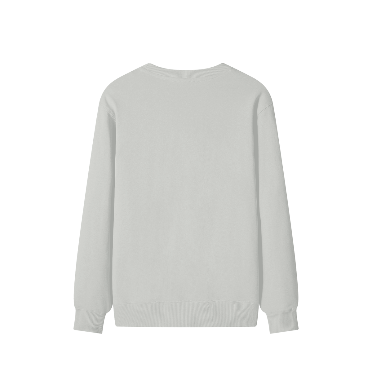 Classic Unisex Cotton Sweatshirt in hemp ash, alternate angle