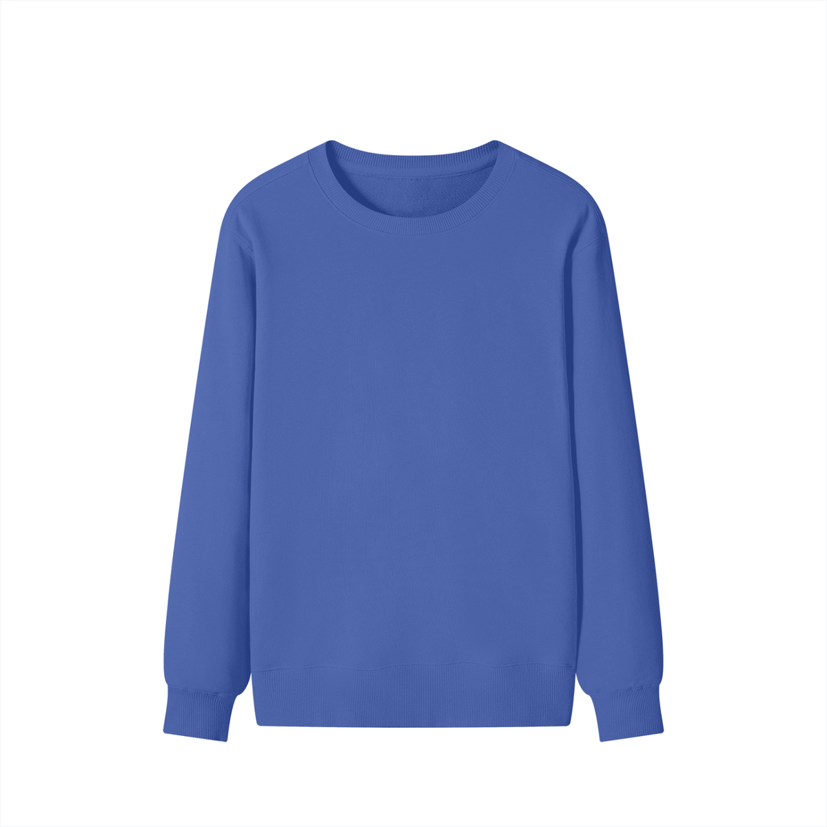Classic Unisex Cotton Sweatshirt in klein blue