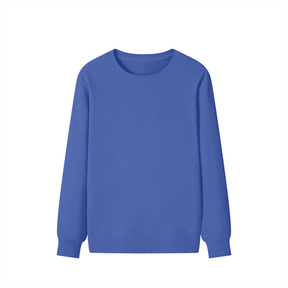 Classic Unisex Cotton Sweatshirt in klein blue