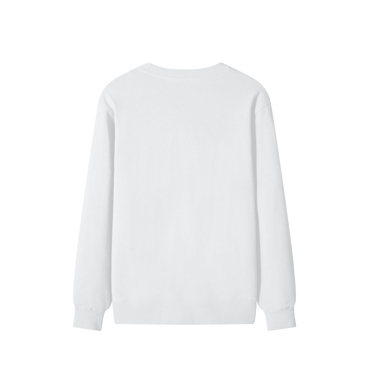 Classic Unisex Cotton Sweatshirt in lucent white, alternate angle