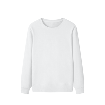 Classic Unisex Cotton Sweatshirt in lucent white