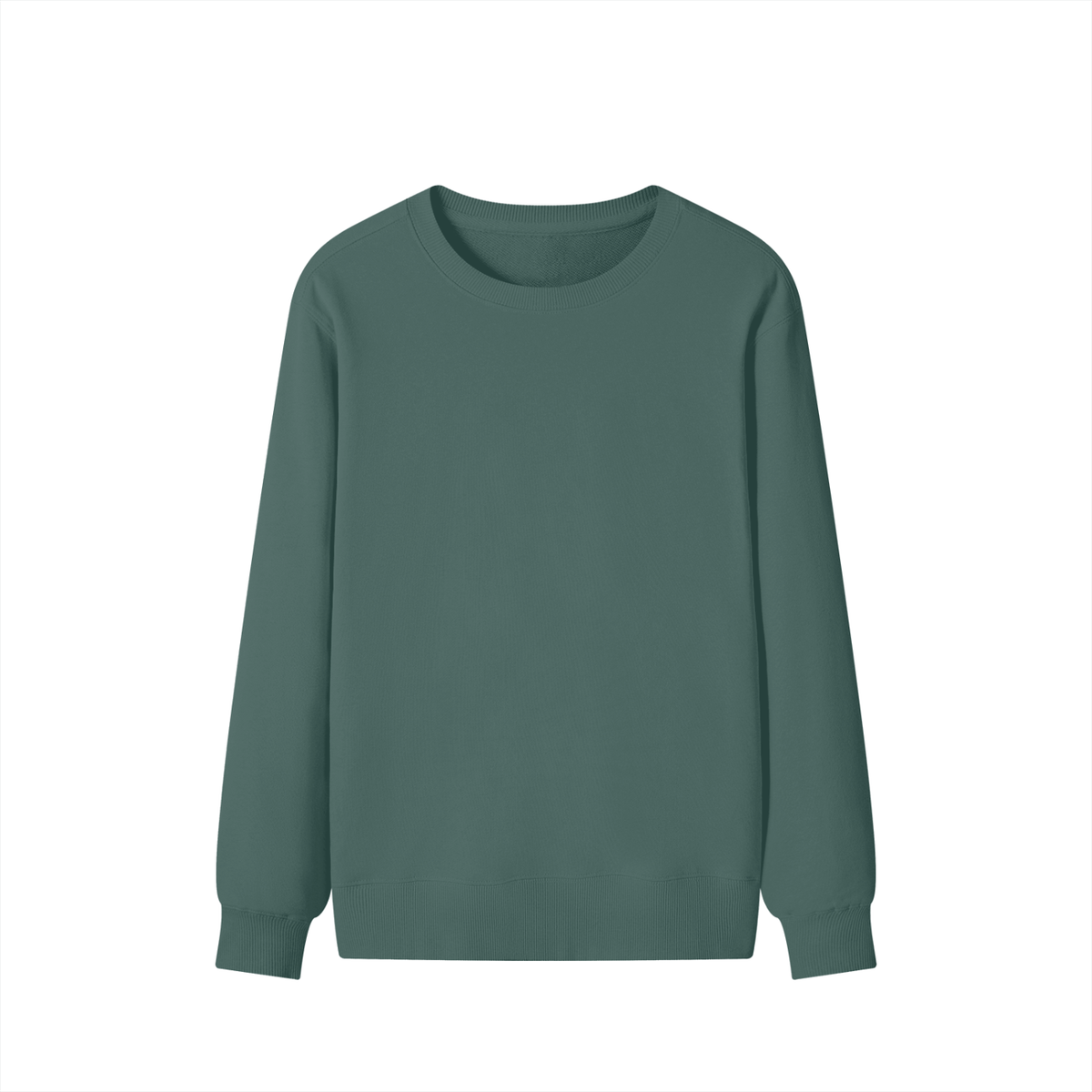 Classic Unisex Cotton Sweatshirt in olive green
