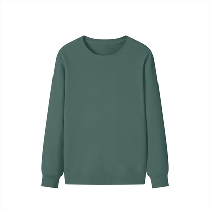 Classic Unisex Cotton Sweatshirt in olive green