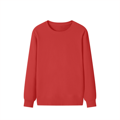 Classic Unisex Cotton Sweatshirt in red