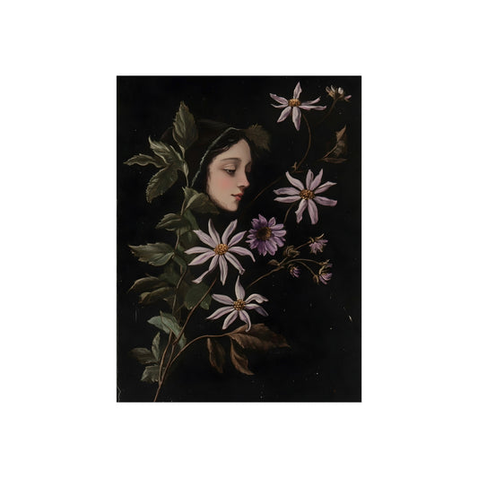 Clematis Behind the Veil, art print, view 2