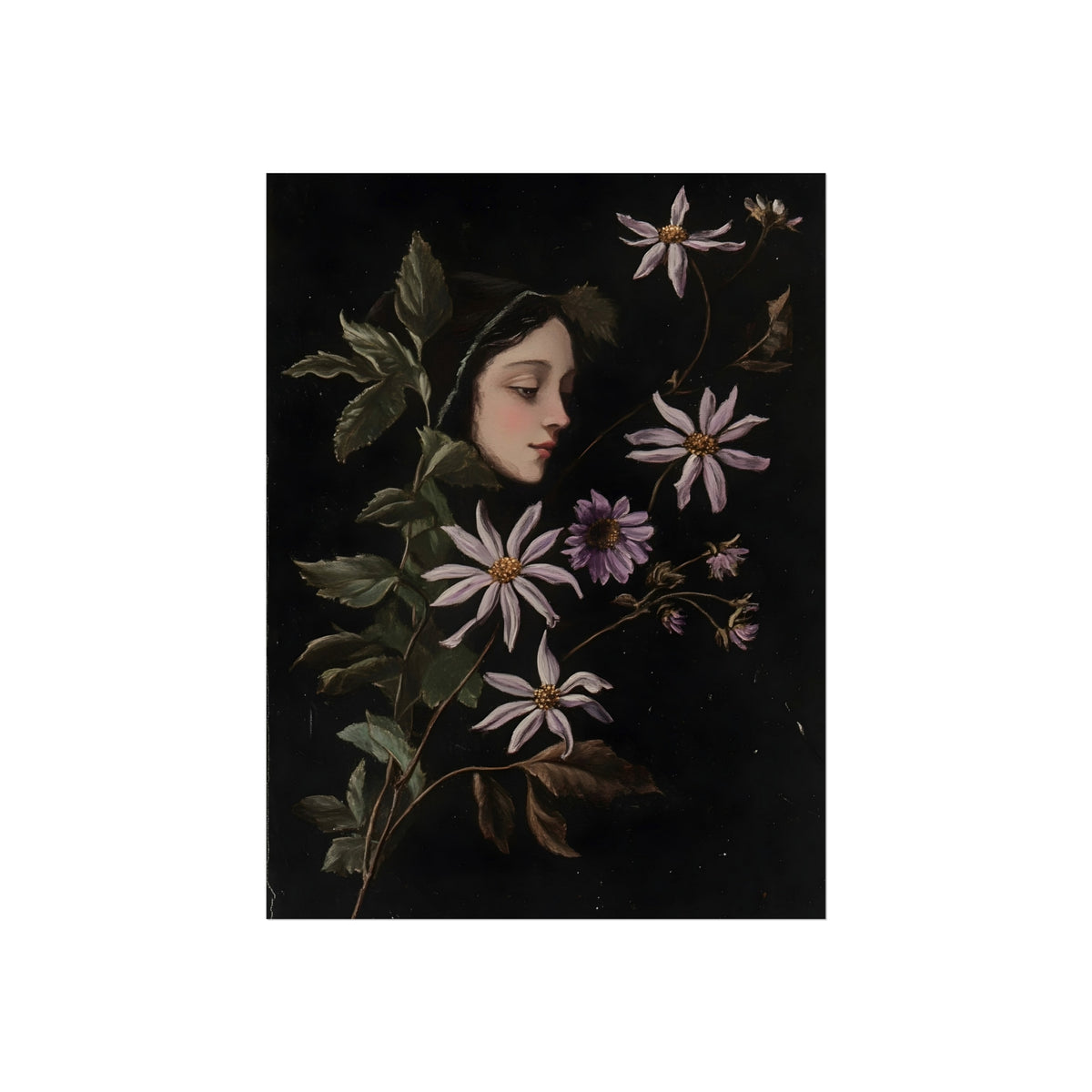 Clematis Behind the Veil, art print, view 4