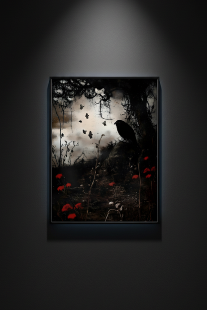 Crimson Watch, fine art paper print