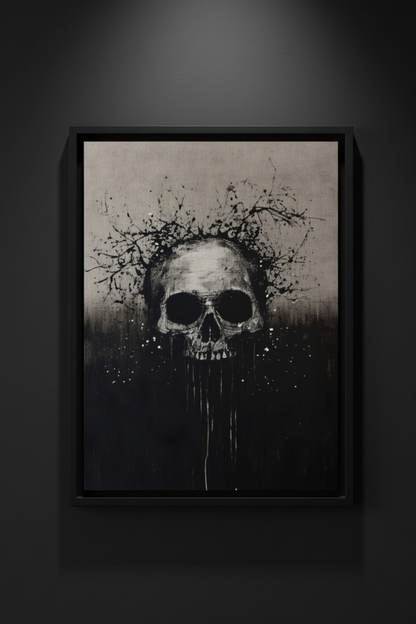 Crowned in Splatter, art print