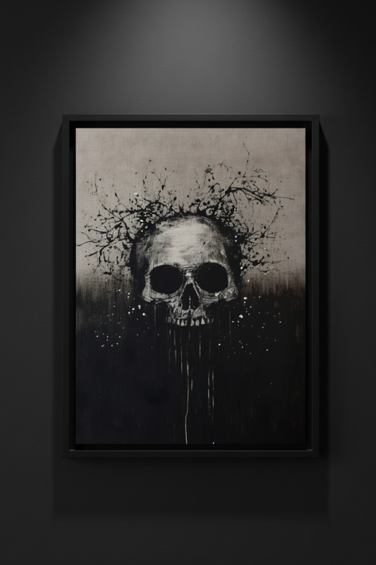 Crowned in Splatter, art print