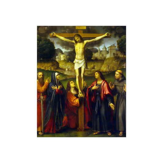 Crucifixion with Intercessors by Bernardino Luini — fine art reproduction product image