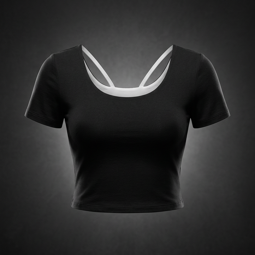 Women's Color Block Yoga T-Shirt