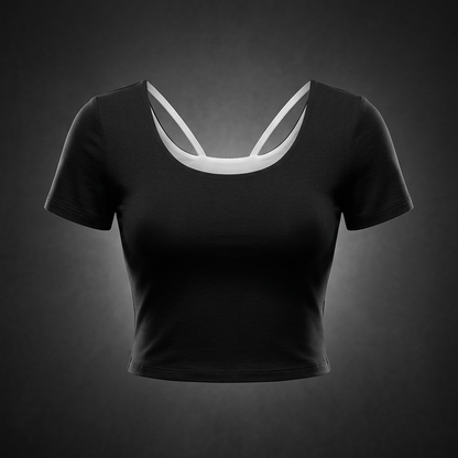Women's Color Block Yoga T-Shirt