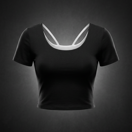 Women's Color Block Yoga T-Shirt