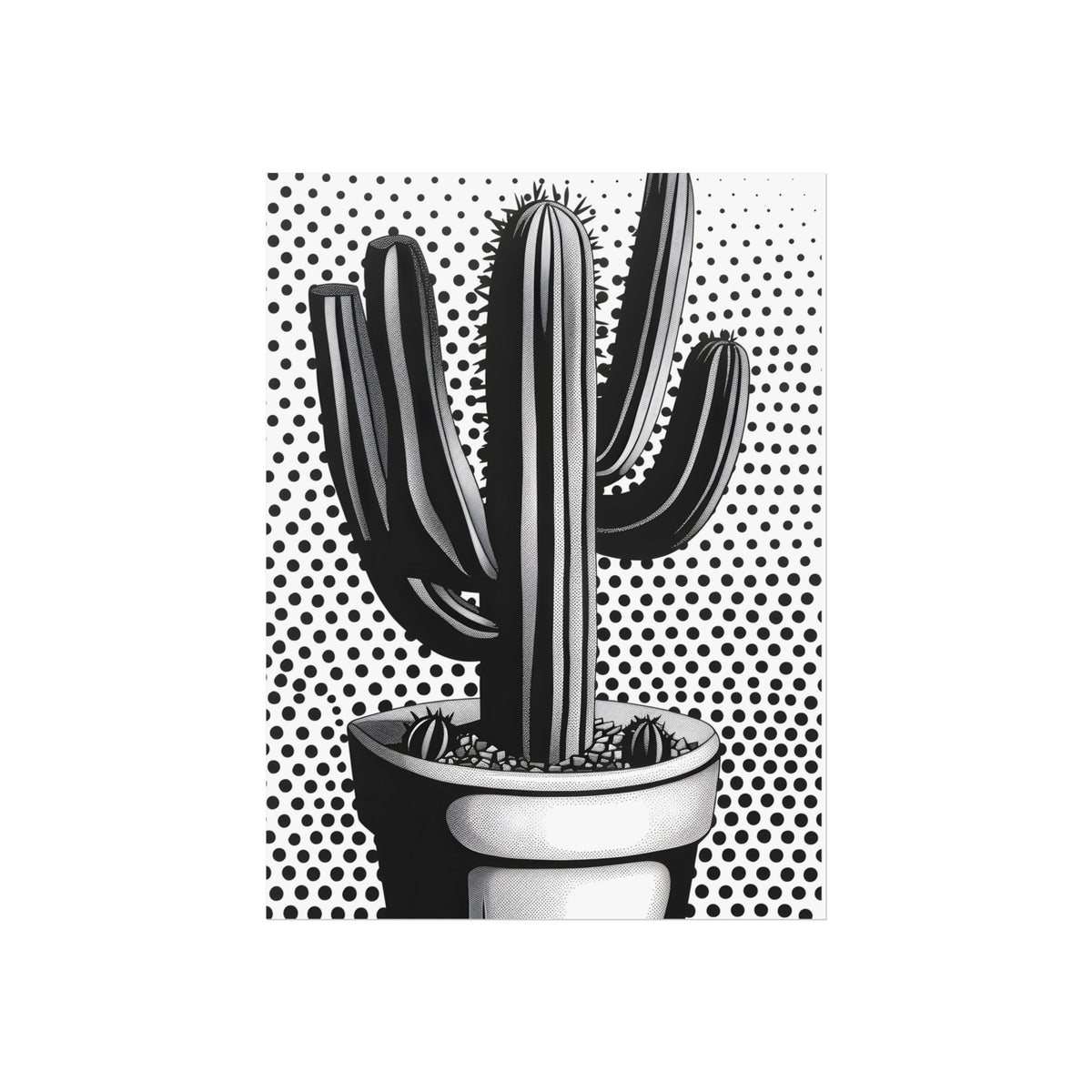 Desert Signal modern botanical fine art paper print artwork