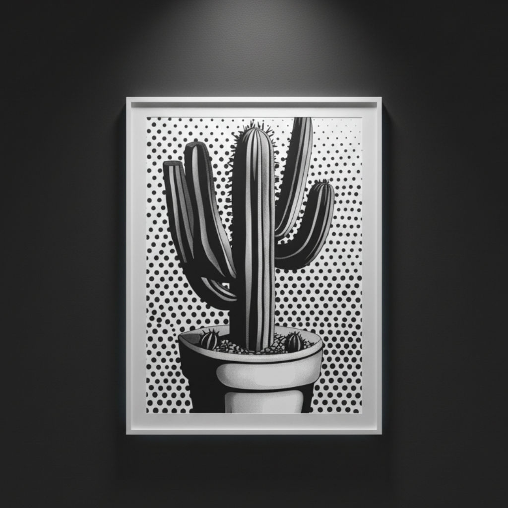 Desert Signal | Modern Botanical Fine Art Paper Print artwork image