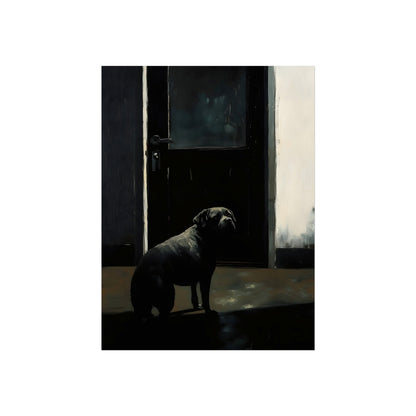 Dog in the Dark Doorway, art print, view 4