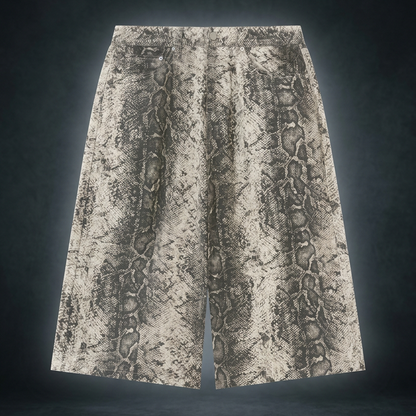 Men's Snake Print Shorts