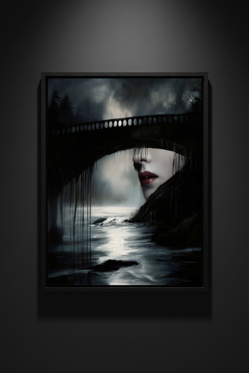 Faces Beneath the Bridge, art print
