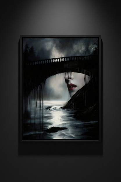 Faces Beneath the Bridge, art print