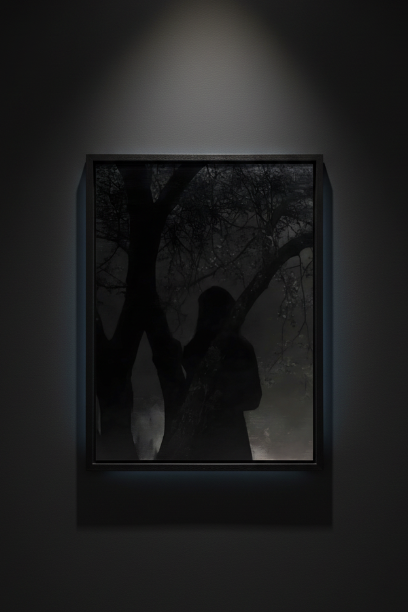 Figure in the Bare Woods, art print