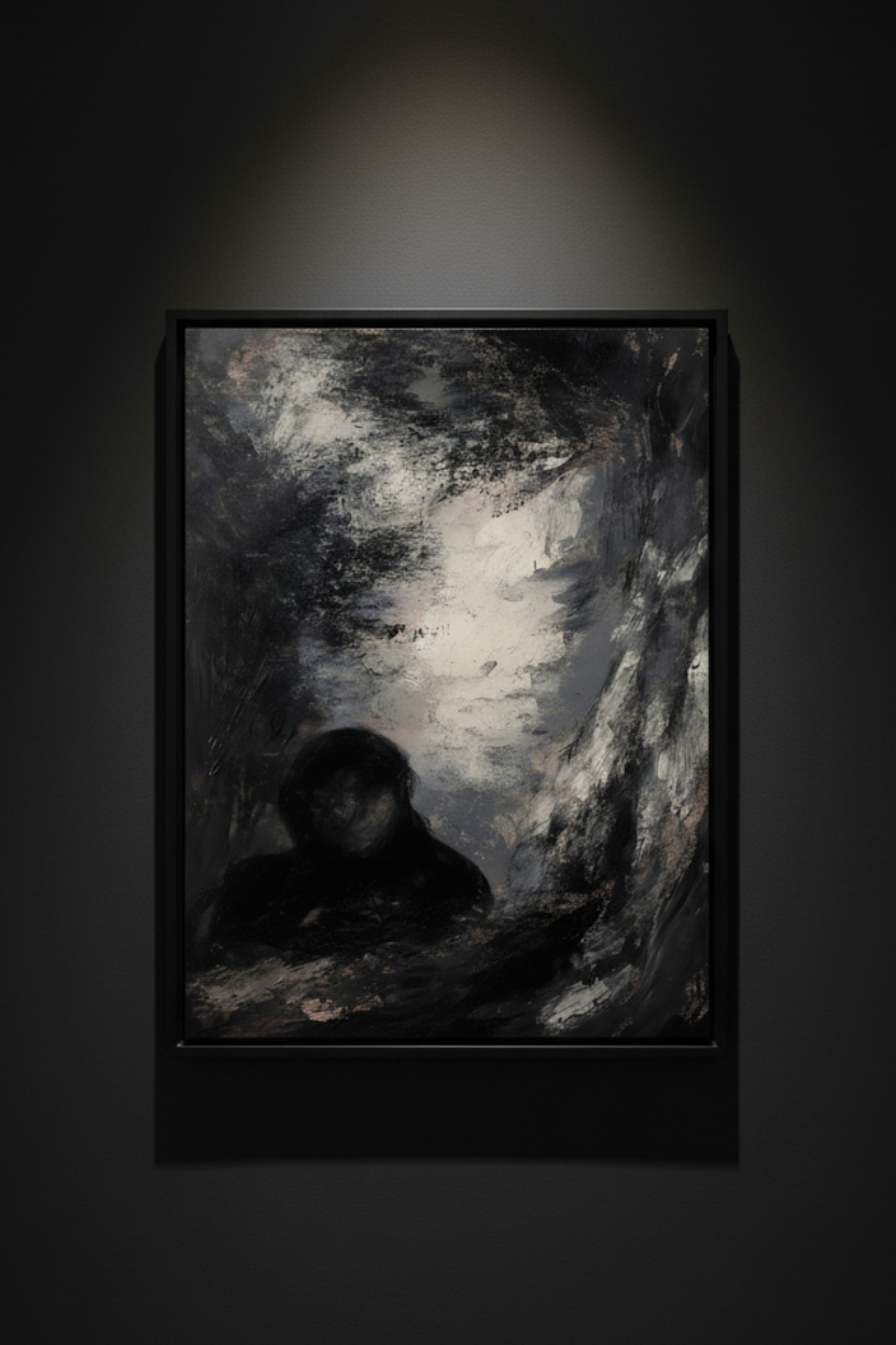 Figure in the Broken Light, art print