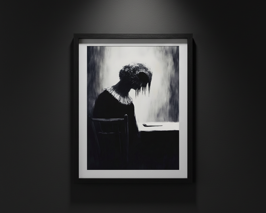 Figure Without a Face, art print