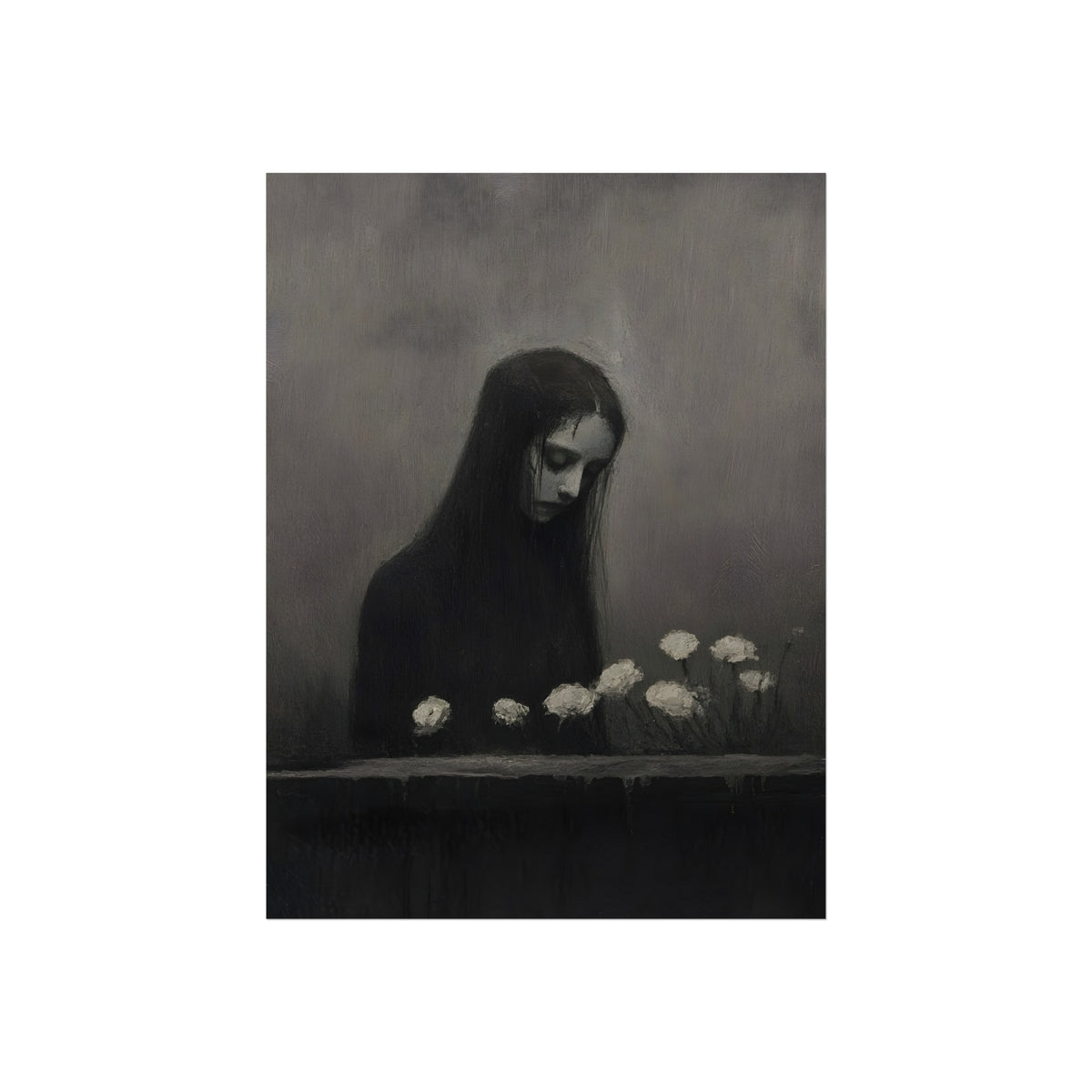 Flowers at Her Table, art print, view 2