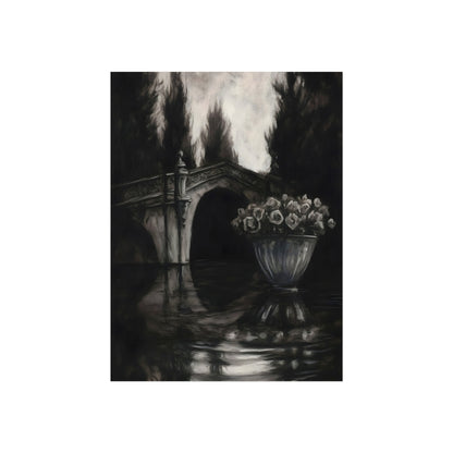Flowers by the Old Bridge, art print, view 3