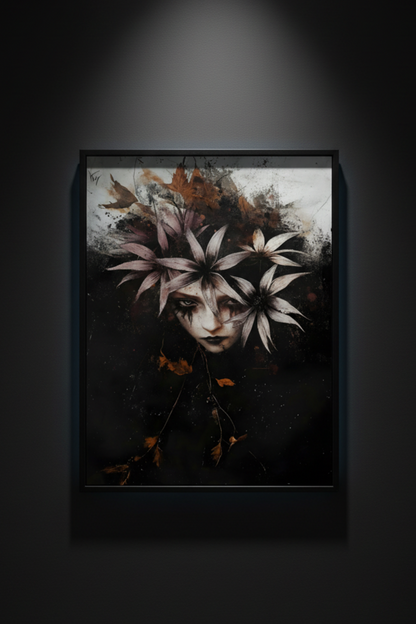 Flowers for Her Face, art print