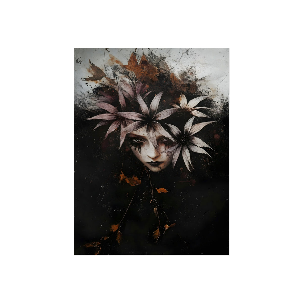 Flowers for Her Face, art print, view 2